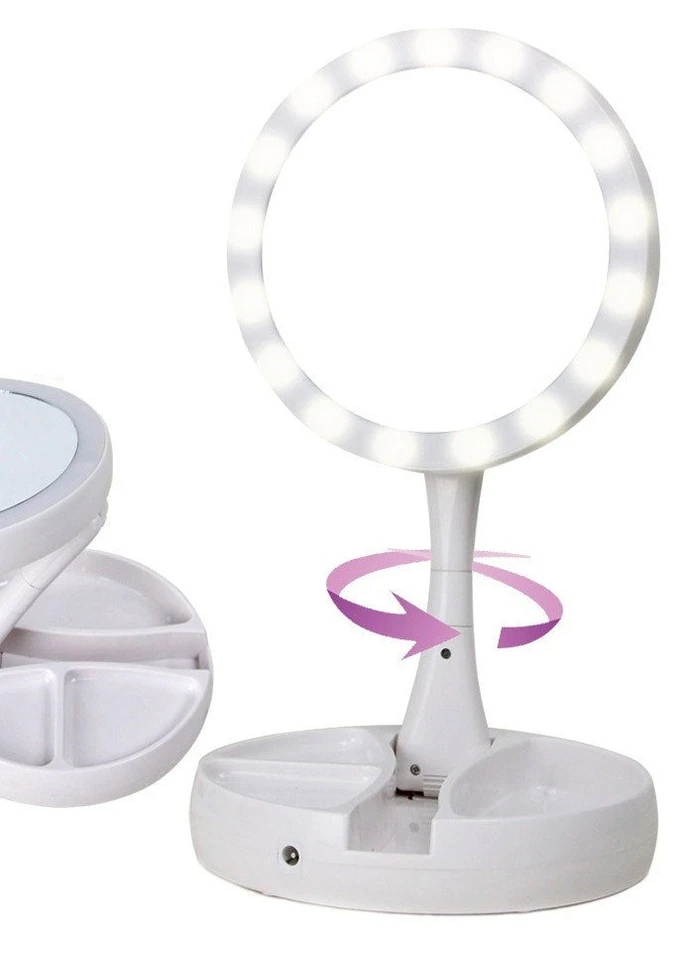 Дзеркало для макіяжу з led-підсвічуванням "MyFoldAway" Mix Shop (213239369)