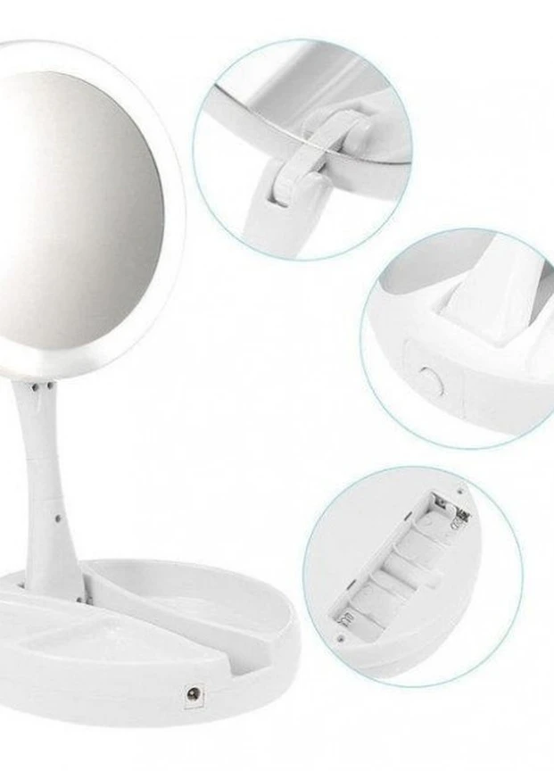 Дзеркало для макіяжу з led-підсвічуванням "MyFoldAway" Mix Shop (213239369)