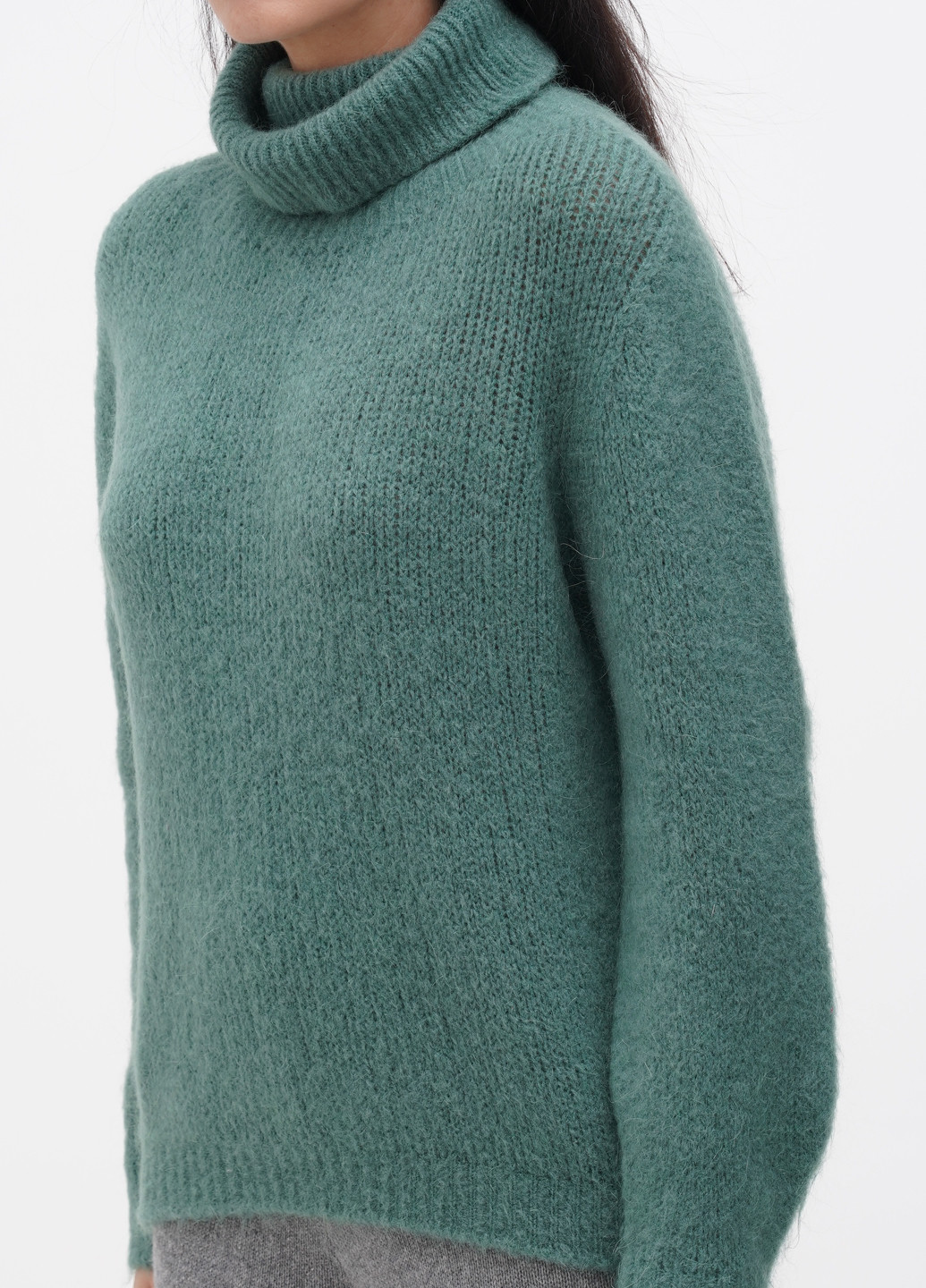 Зеленый зимний свитер Made in Italy