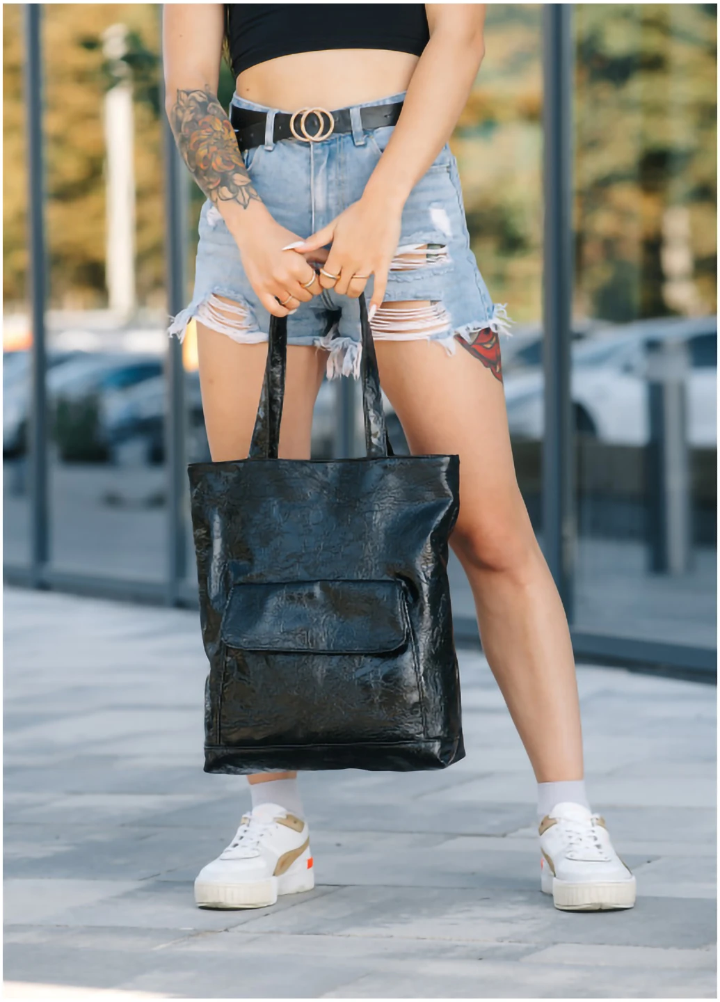 Женская сумка шоппер Tote 41х30х10 см Sambag (254595013)