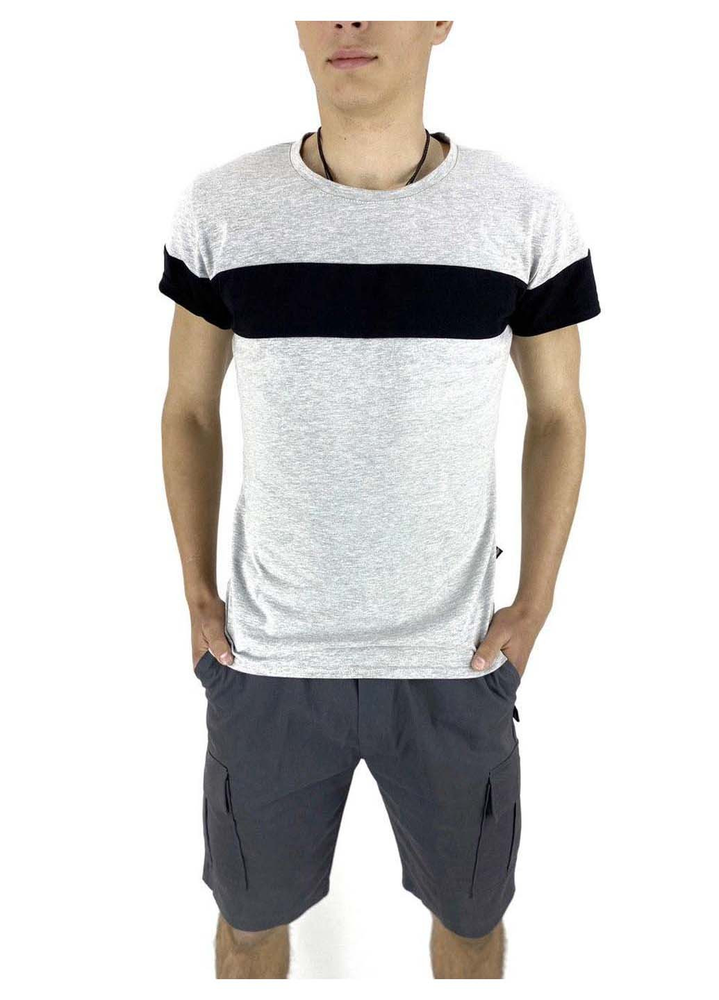 Серый летний комплект (футболка, шорты) Intruder