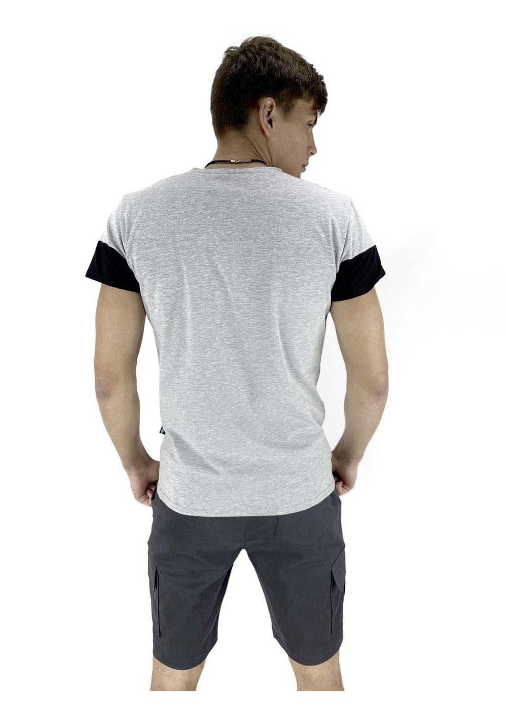 Сірий літній комплект (футболка, шорти) Intruder