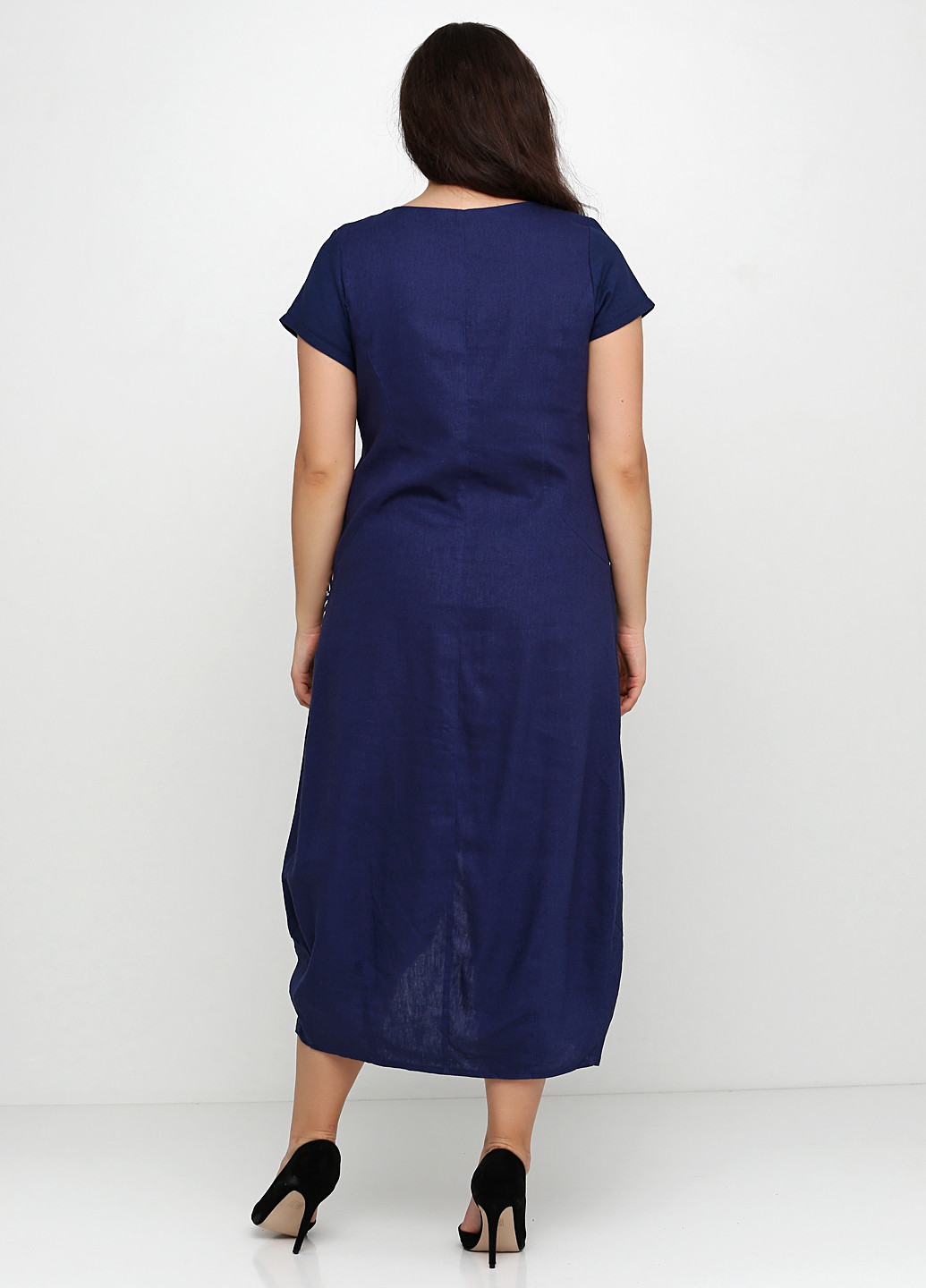 Темно-синя кежуал сукня а-силует Ruta-S з абстрактним візерунком