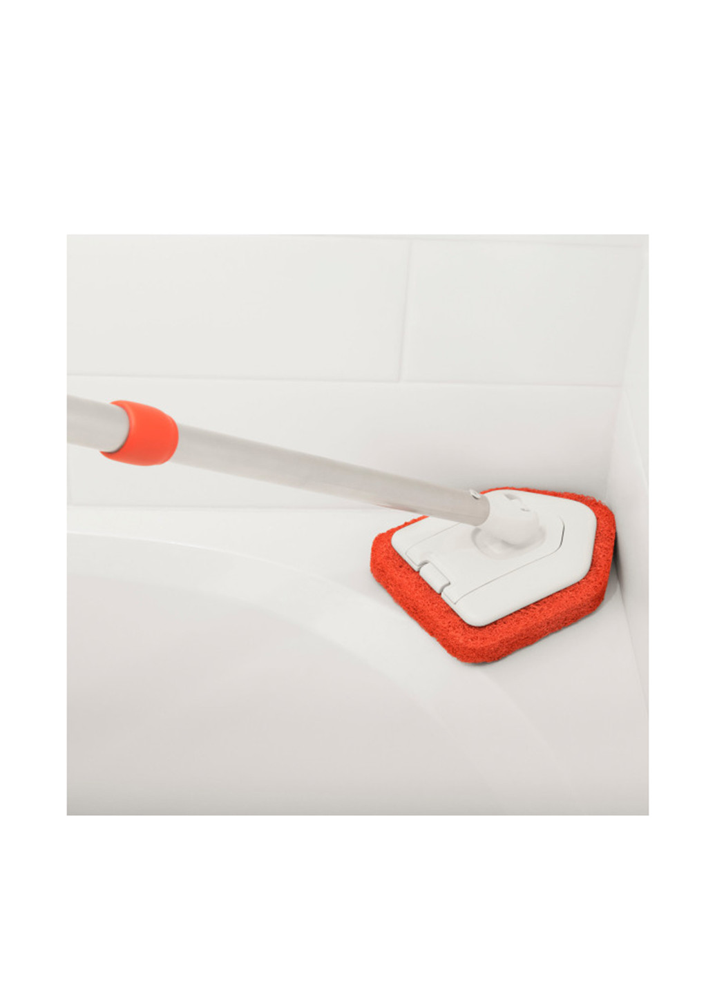 Щетка для чистки ванны и плитки с регулируемой ручкой, 6х11х66 см OXO (190491025)