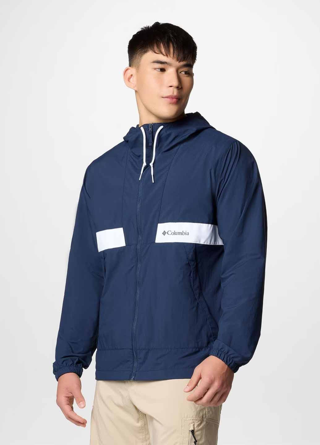 Синяя демисезонная ветровка Columbia