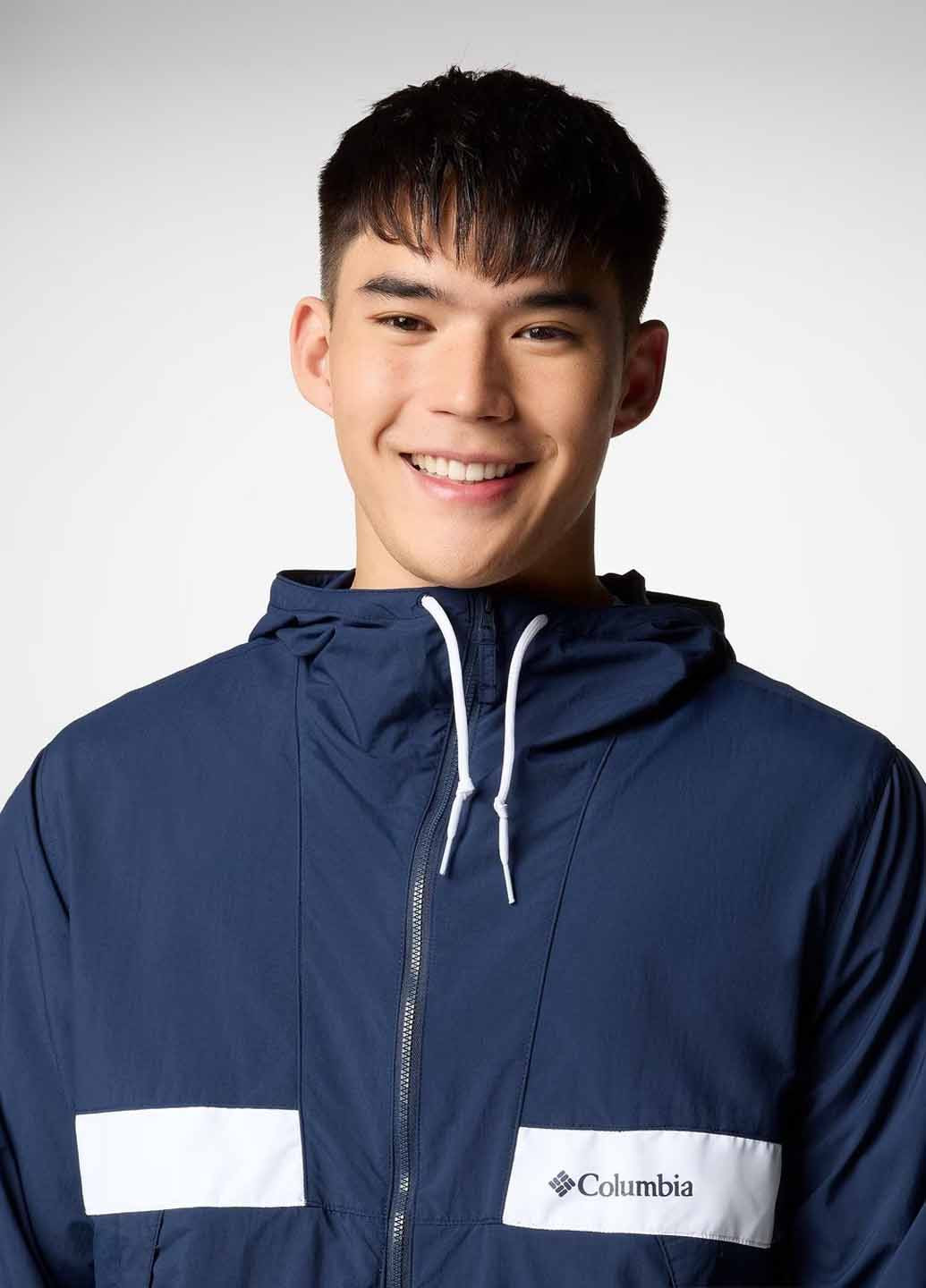 Синяя демисезонная ветровка Columbia