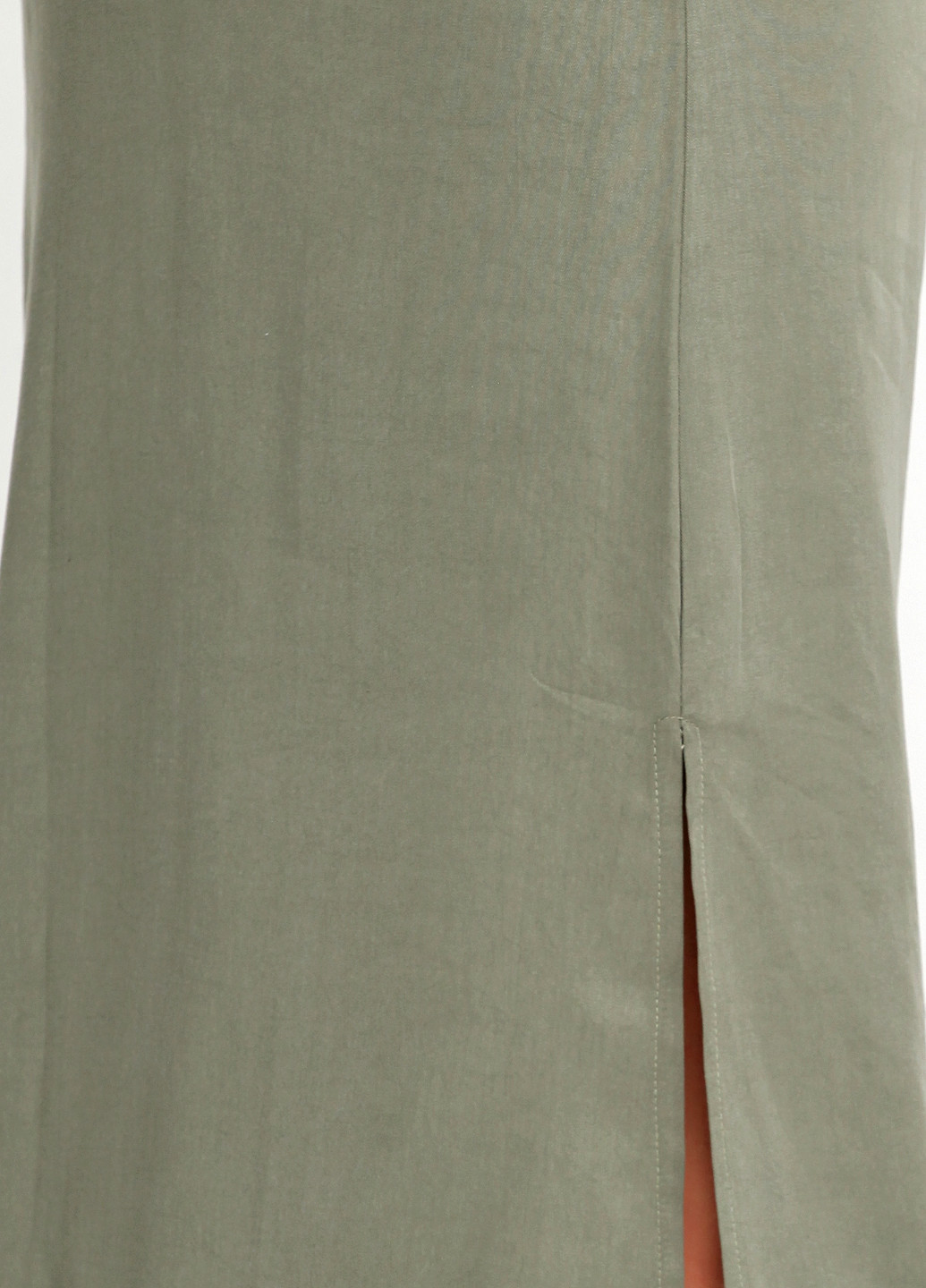 Оливковое (хаки) кэжуал платье Via Delle Rose однотонное