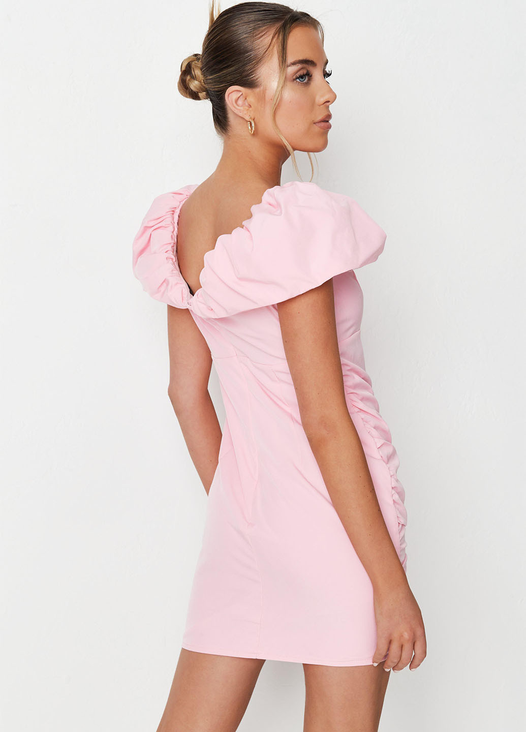 Розовое кэжуал платье Missguided однотонное