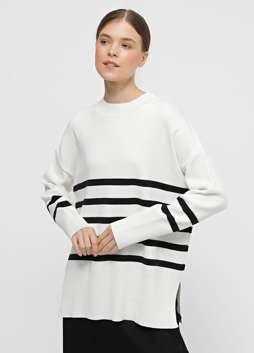 Молочный демисезонный свитер джемпер Braska 061/388