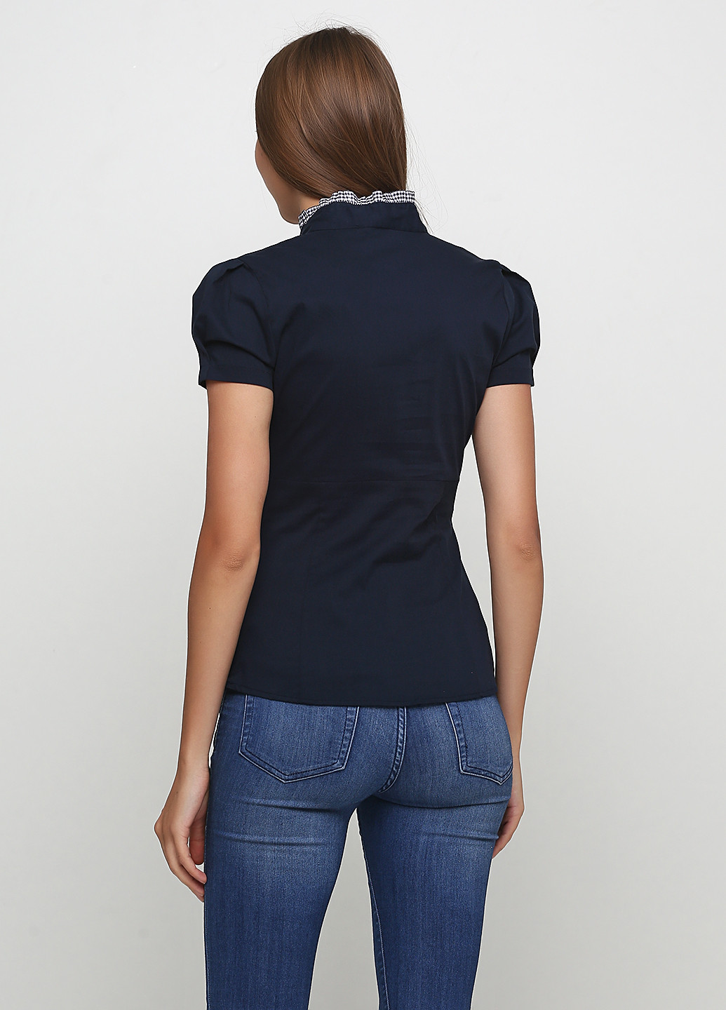 Тёмно-синяя блуза Tuwe