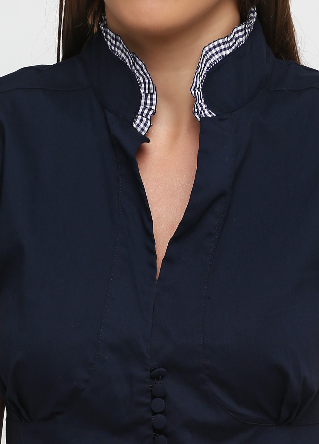 Тёмно-синяя блуза Tuwe