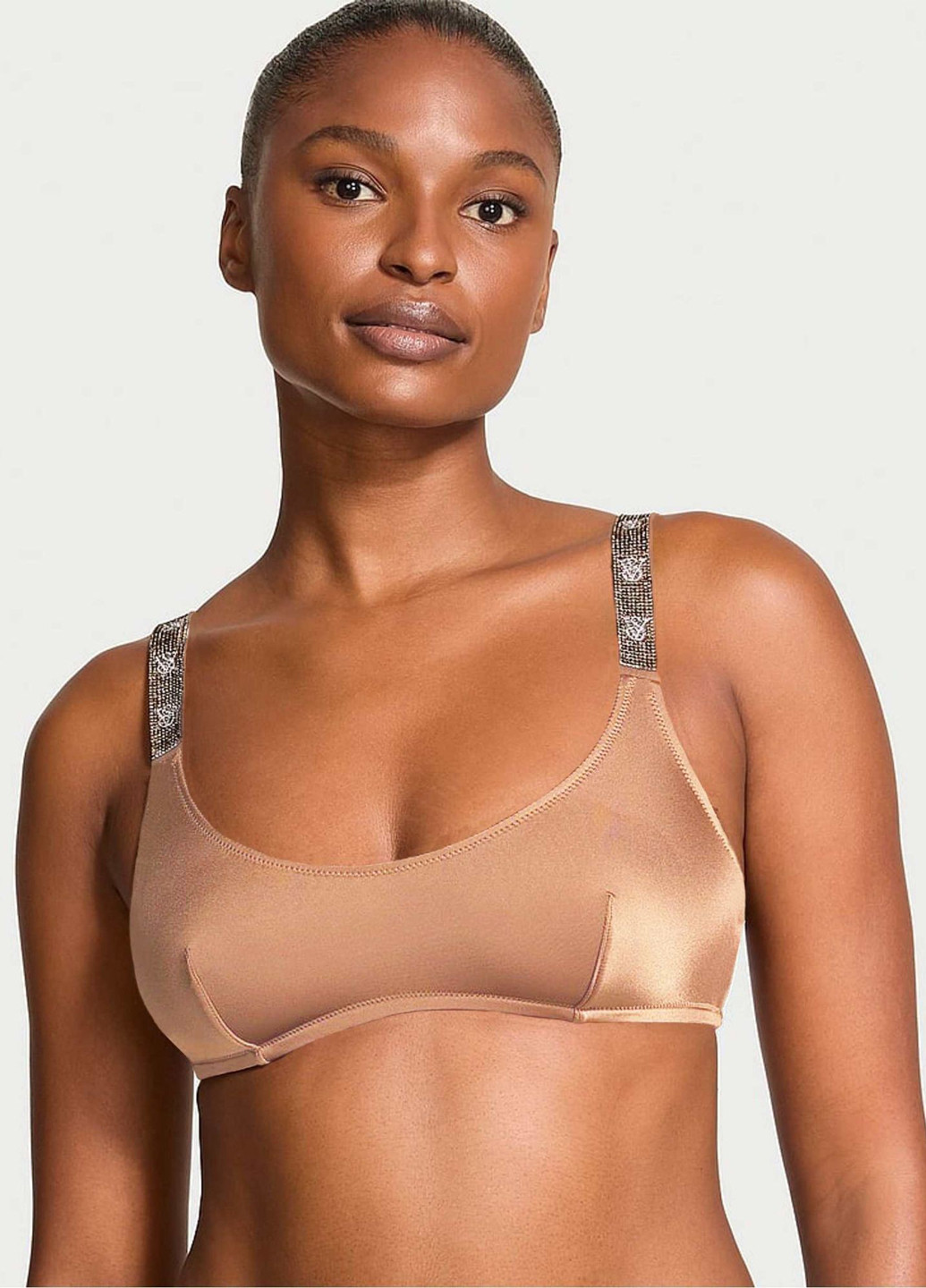 Бежевый демисезонный комплект (бюстгальтер, трусики) Victoria's Secret