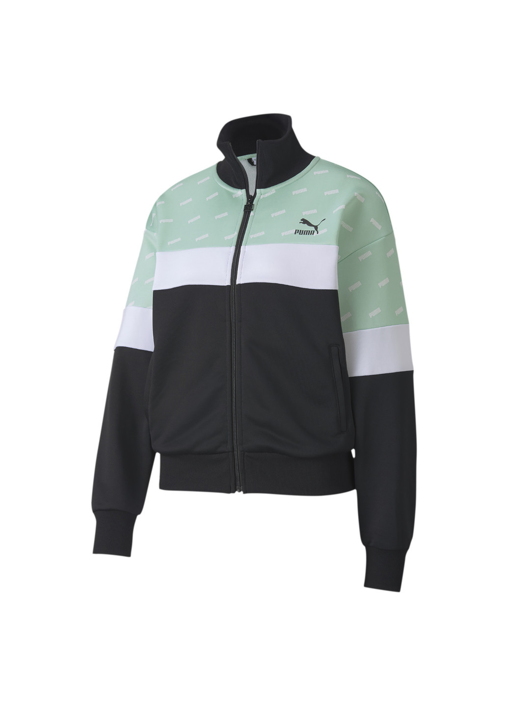 Зелена демісезонна олімпійка aop track jacket Puma
