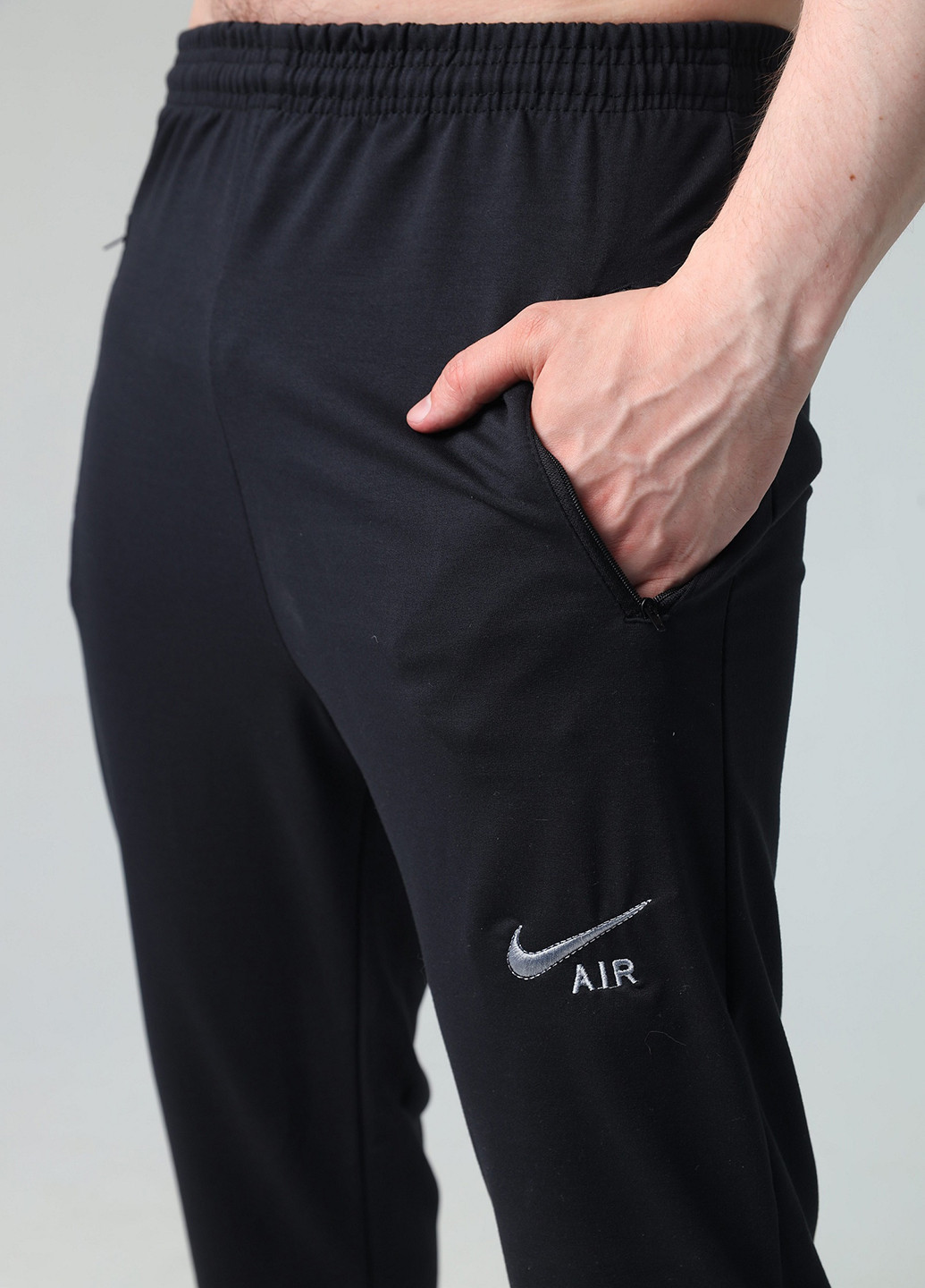 Темно-серые спортивные демисезонные прямые брюки Time of Style