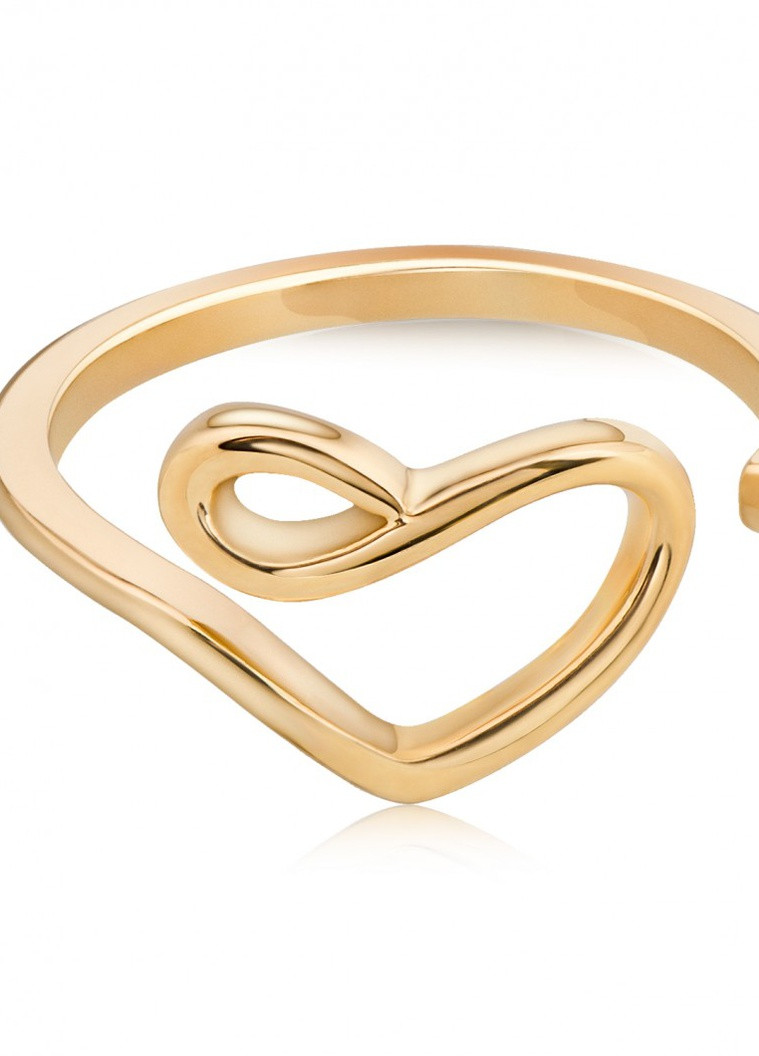 Серебрняное позолоченое кольцо «Сердце » размер 16 Peninsula (226765730)