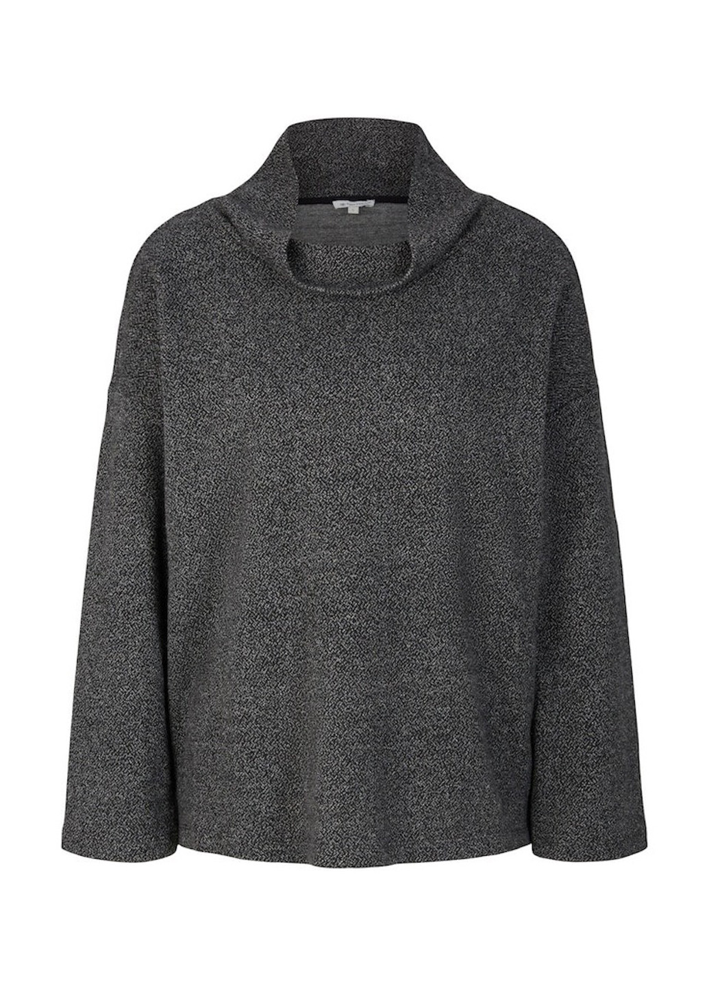 Темно-сірий світшот Tom Tailor меланж без декору (317631659)