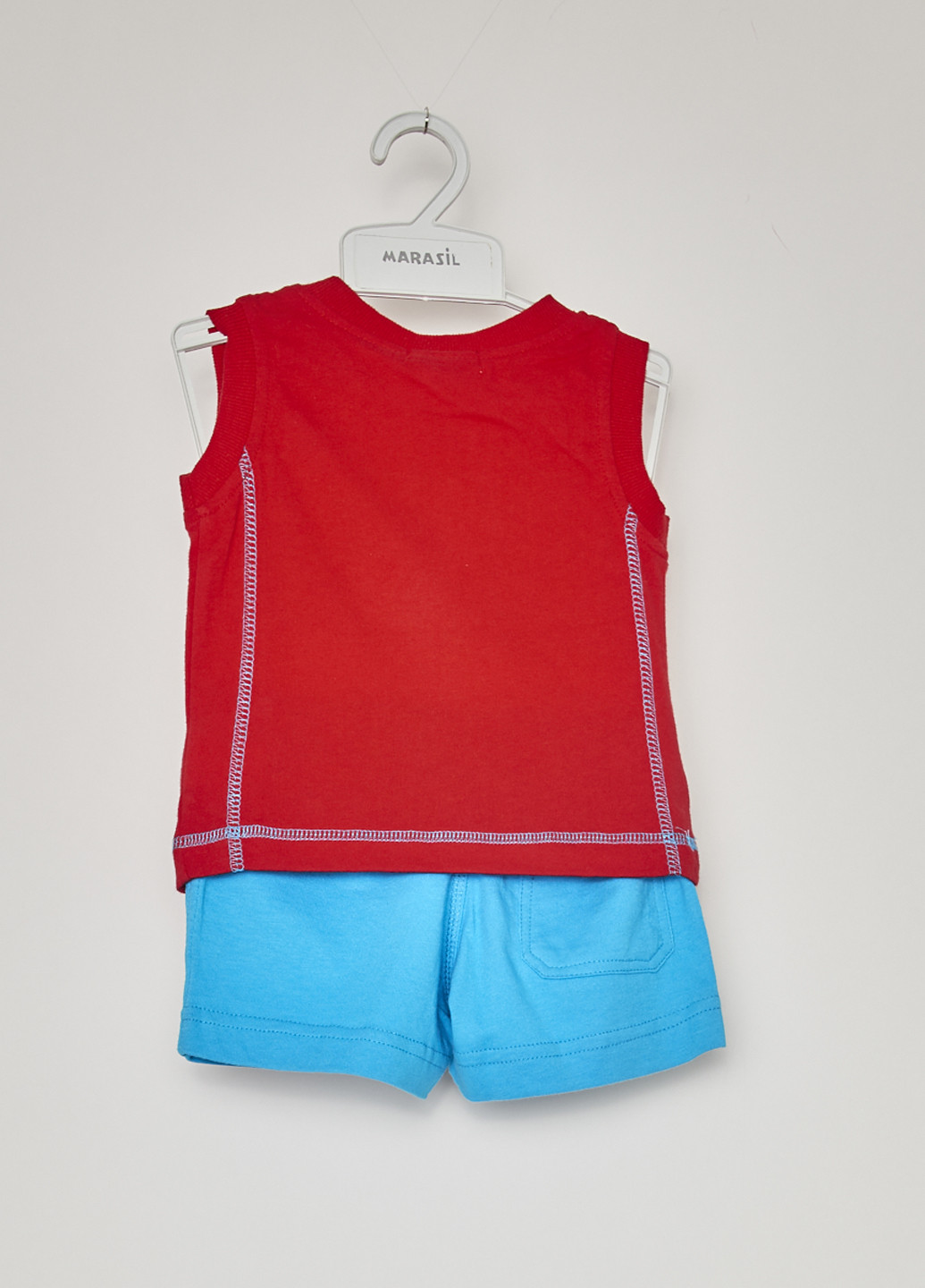 Красный летний комплект (майка, шорты) Marasil