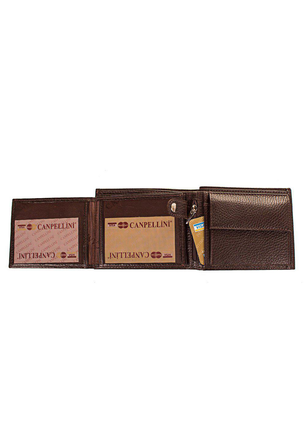 Мужской кожаный кошелек 12х9,5х2,5 см Canpellini (252126707)
