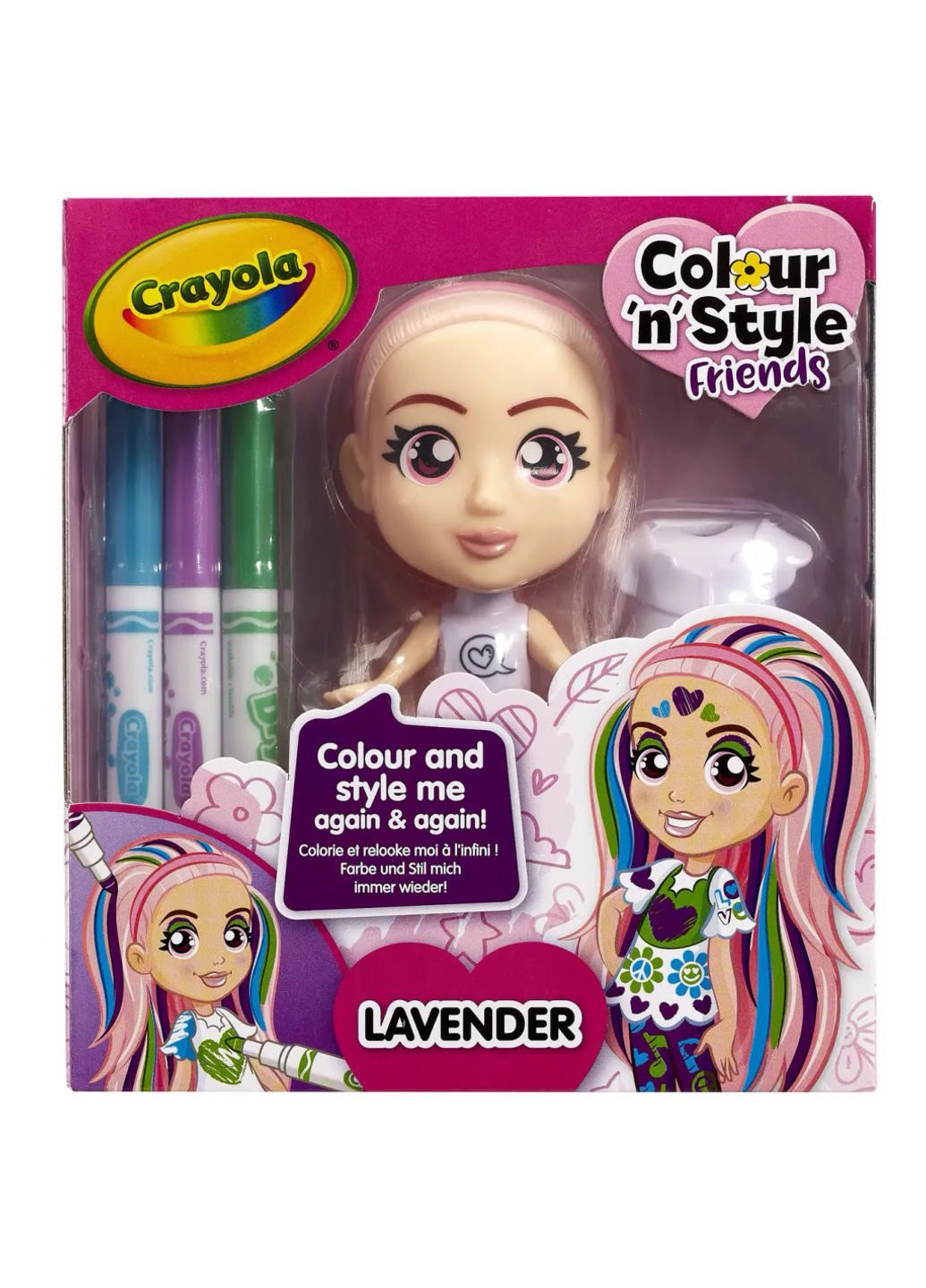 Набор для творчества Colour n Style Стильные девушки Лаванда (918940.005) Crayola (254067822)