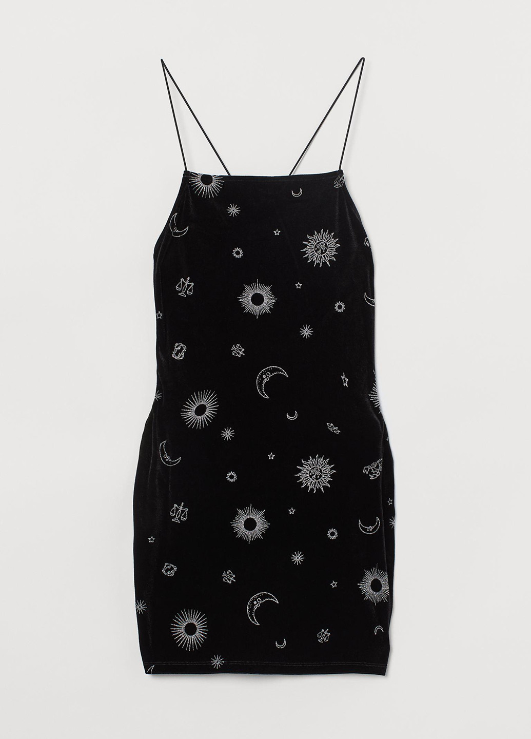 Черно-белое кэжуал сукня футляр H&M с рисунком