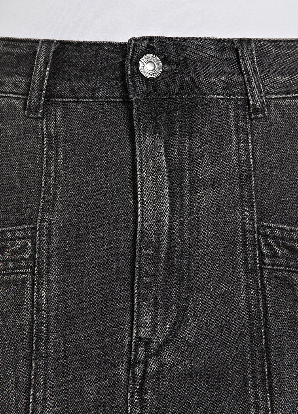 Графитовая джинсовая варенка юбка Replay карго