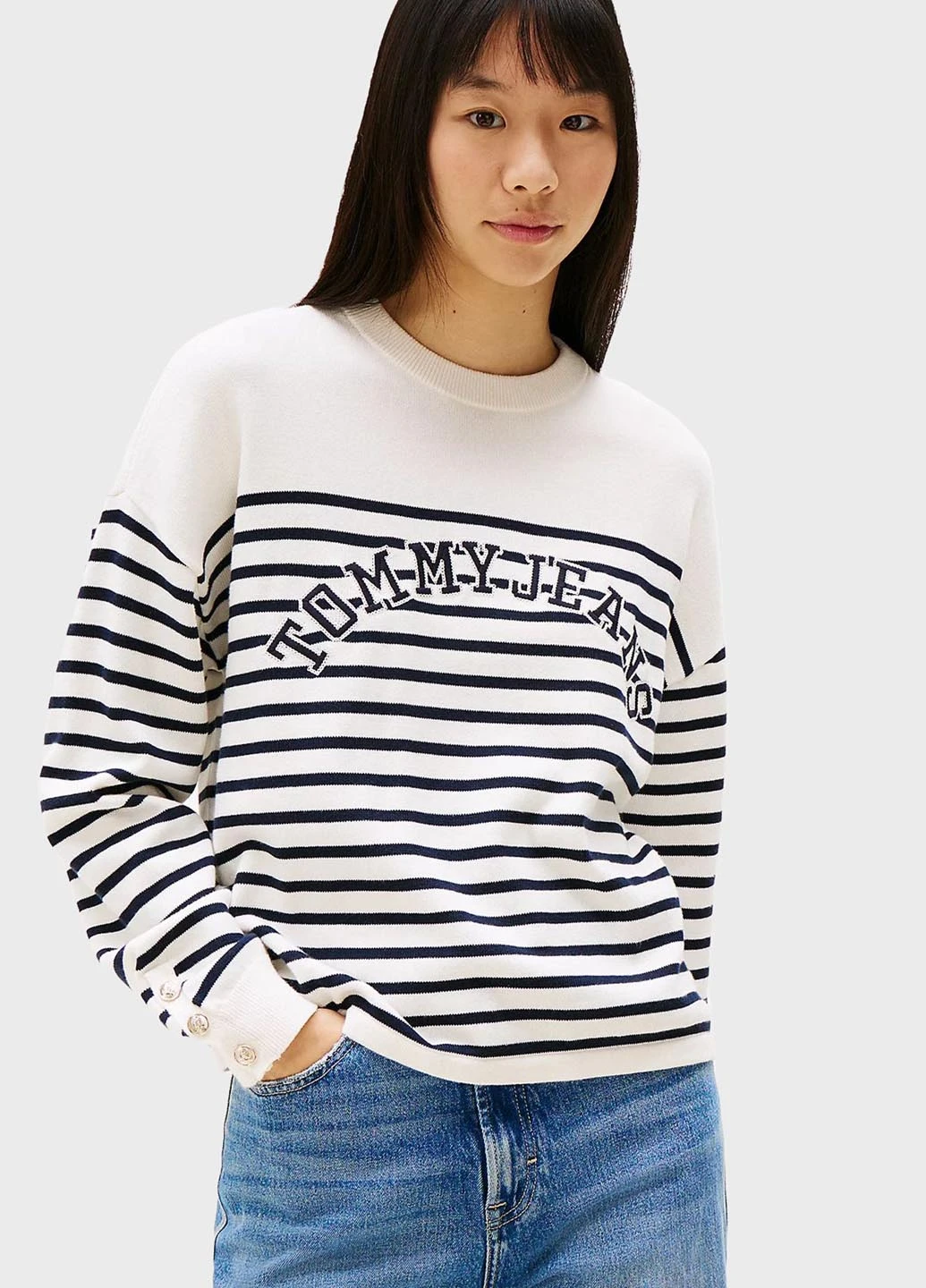 Молочний демісезонний джемпер джемпер Tommy Jeans