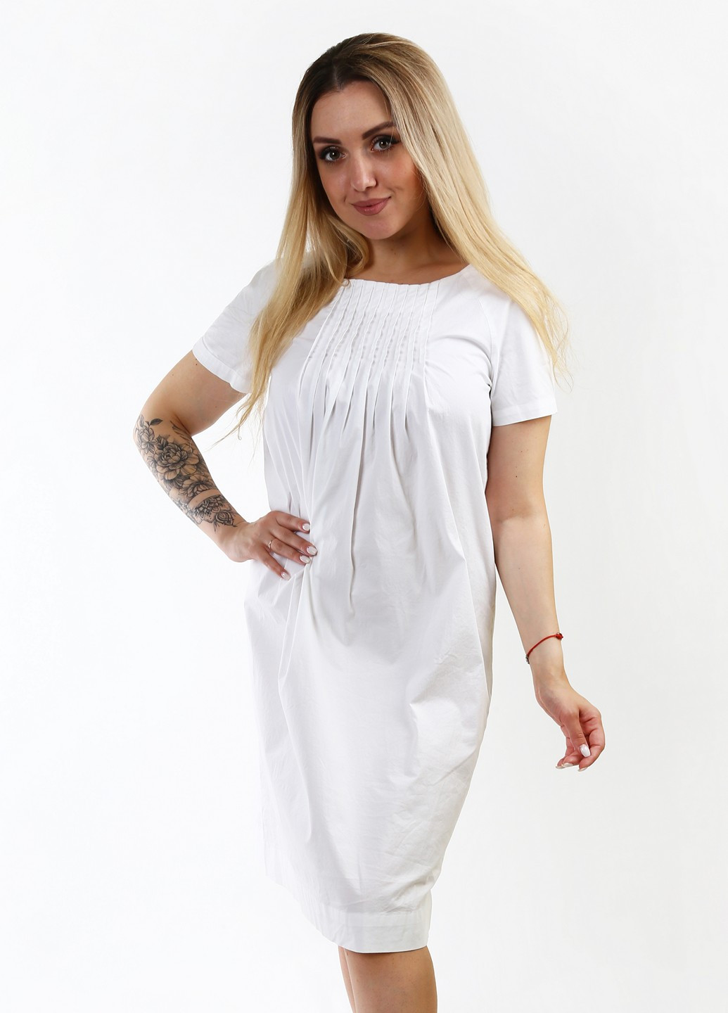 Білий кежуал сукня Stefanel однотонна