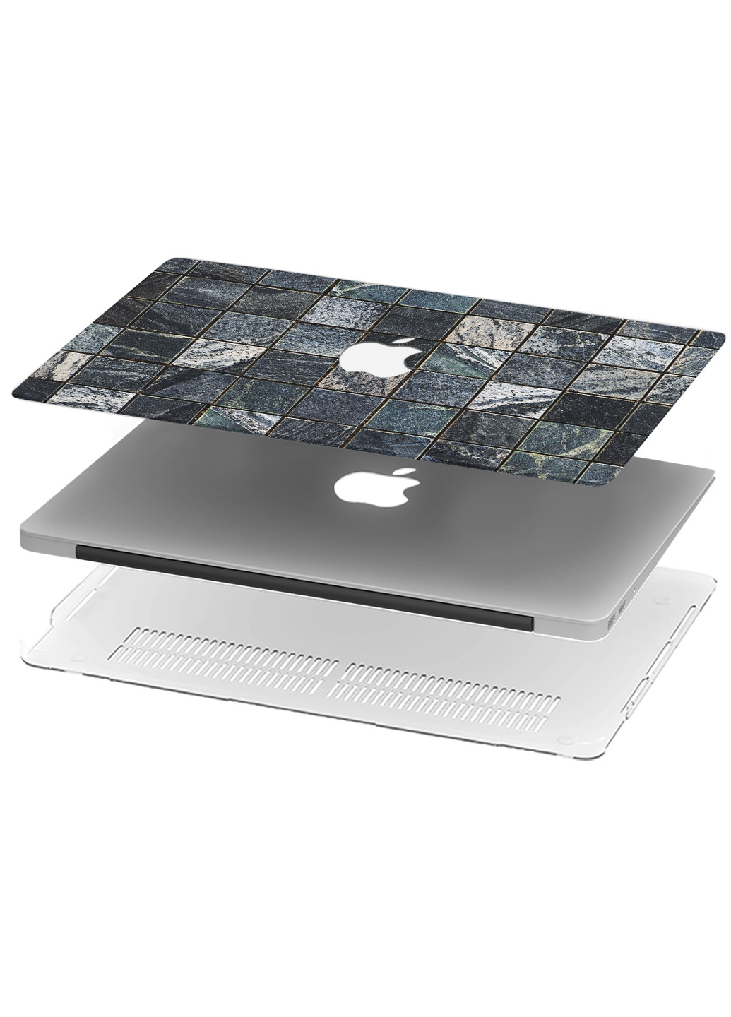 Чохол пластиковий для Apple MacBook 12 A1534 / A1931 Мармурова плитка (3365-2740) MobiPrint (219124432)