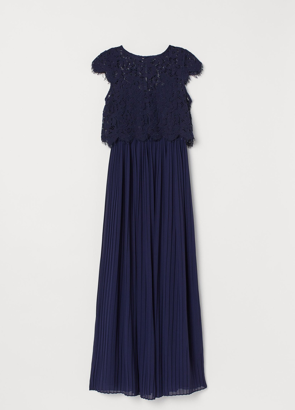 Темно-синее кэжуал платье H&M однотонное