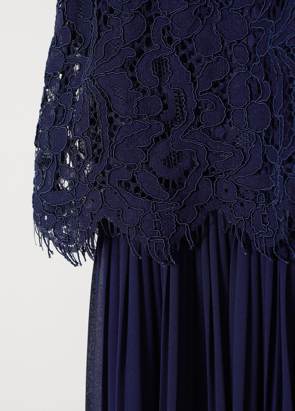 Темно-синее кэжуал платье H&M однотонное