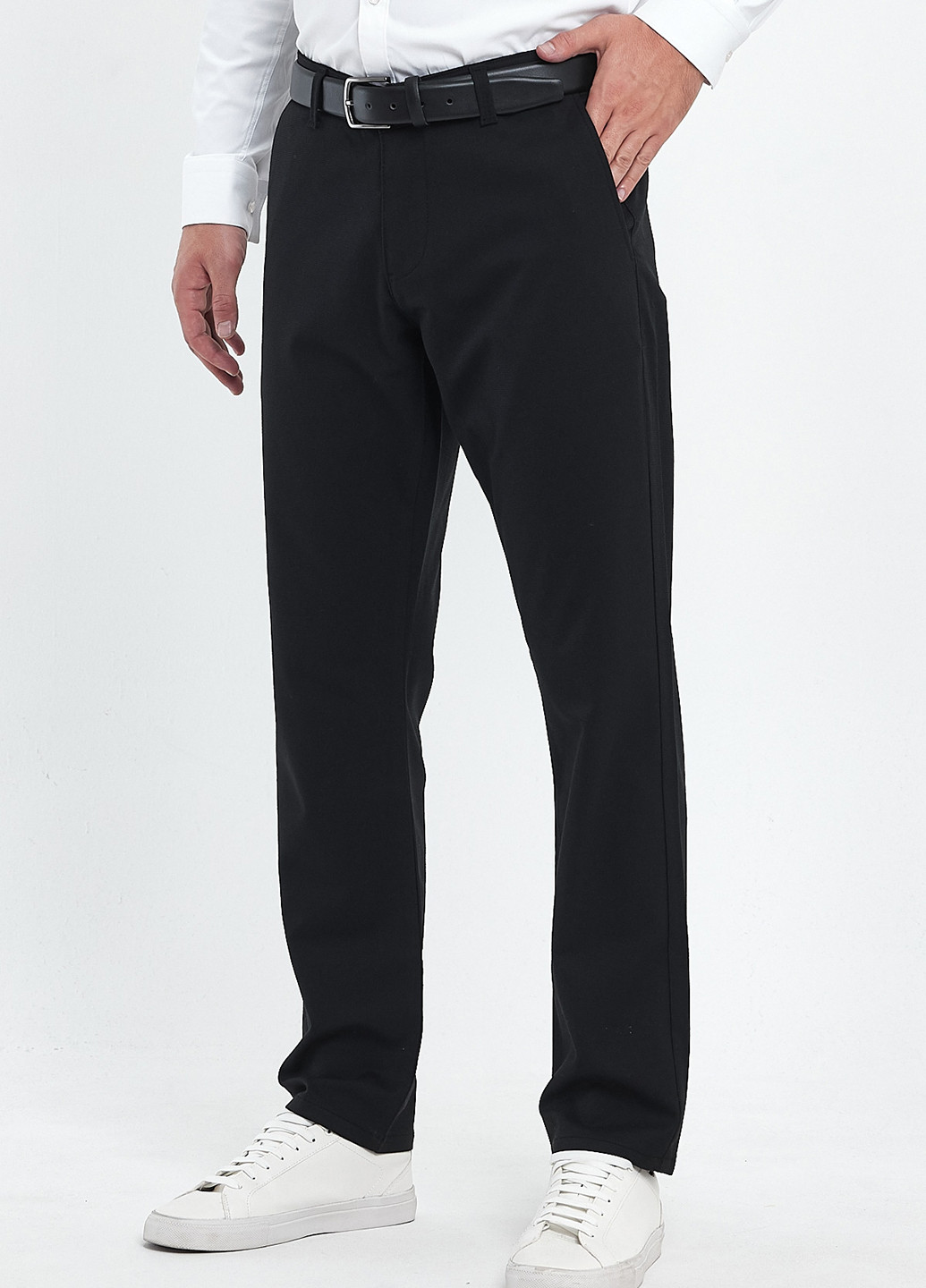 Черные кэжуал демисезонные зауженные, классические брюки Trend Collection