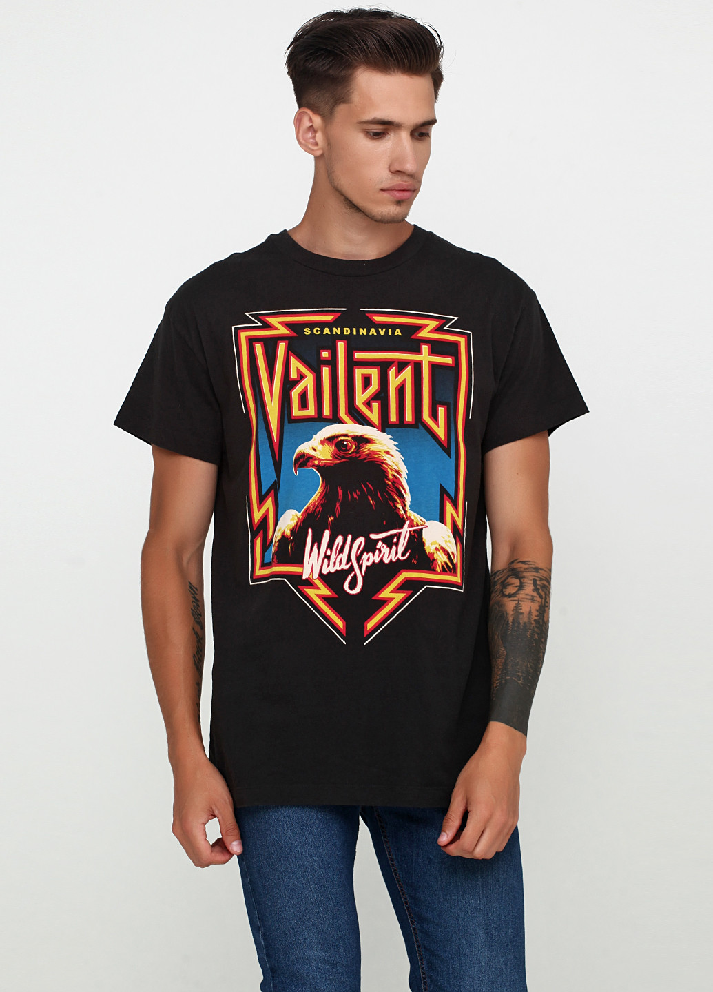 Темно-сіра футболка Vailent