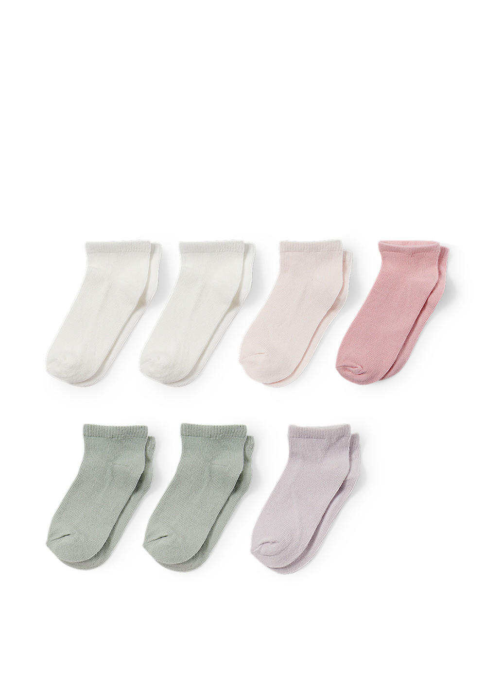 Комбіновані шкарпетки (7 пар) C&A однотонні (316158477)