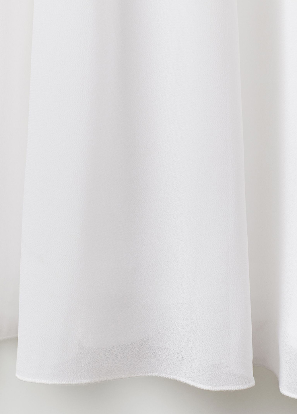Білий весільна сукня кльош H&M однотонна