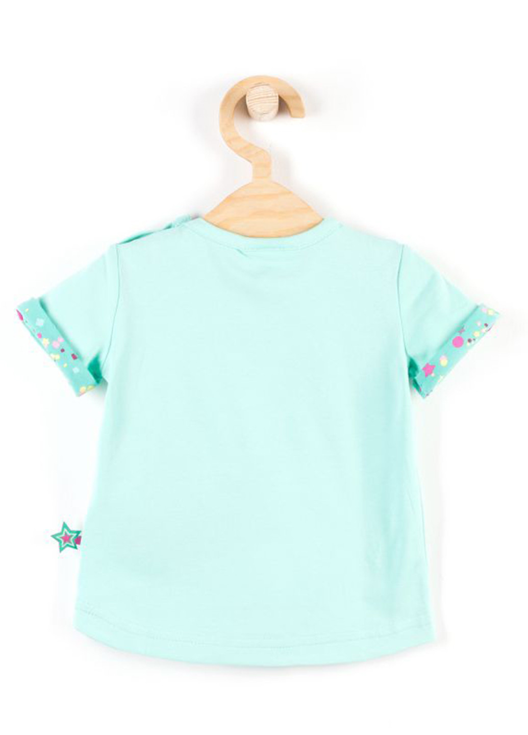 Бирюзовая летняя футболка Coccodrillo