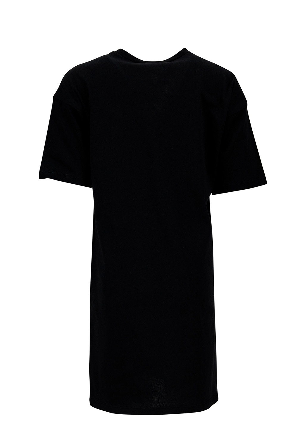 Черное кэжуал платье платье-футболка DeFacto