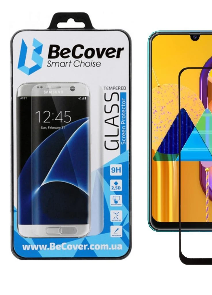 Скло захисне Samsung Galaxy M21 SM-M215 / M30s SM-M307 Black (704109) BeCover (203978113)
