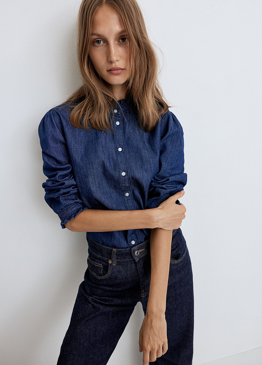 Синяя блуза H&M