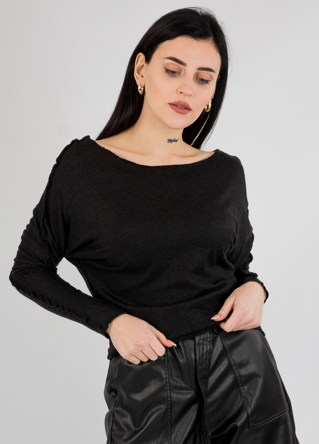 Чорний демісезонний джемпер джемпер Bebe Plus