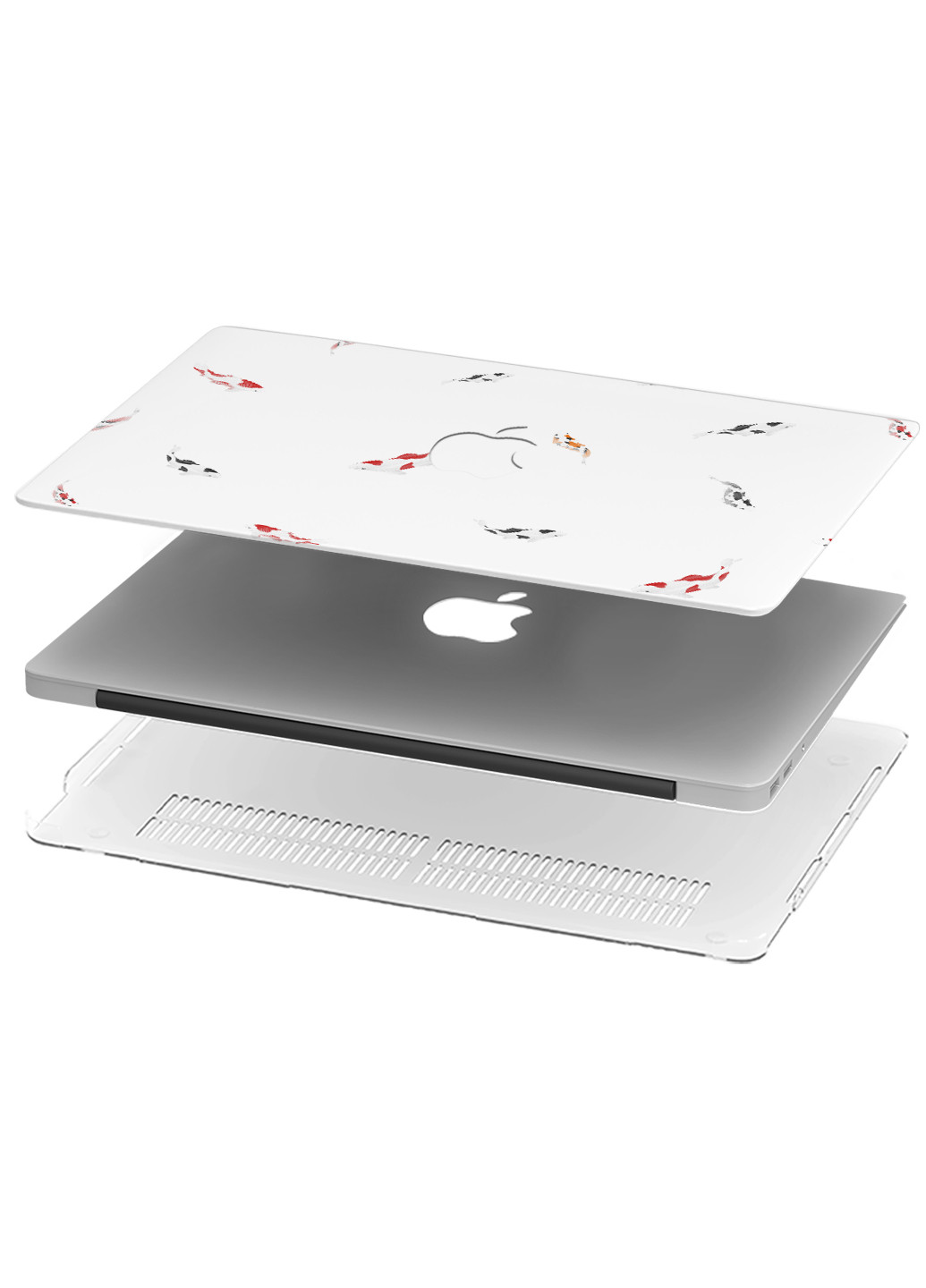 Чехол пластиковый для Apple MacBook 12 A1534 / A1931 Рыбка Карп Кои (3365-2777) MobiPrint (219124688)