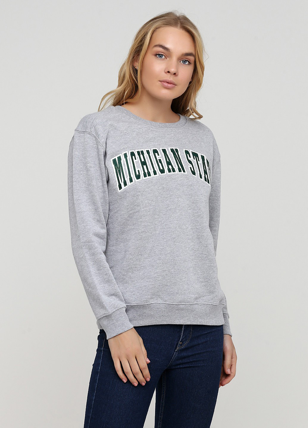 Сірий світшот Top of the World меланж нашивки (361960204)