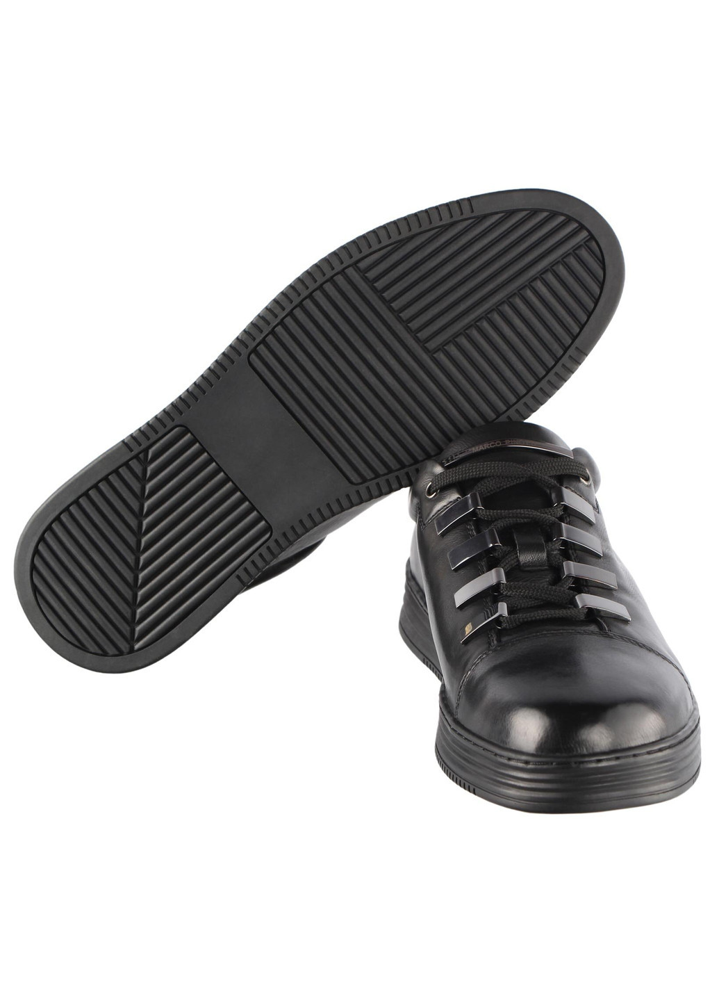 Черные демисезонные мужские кроссовки 19630 Marco Pinotti