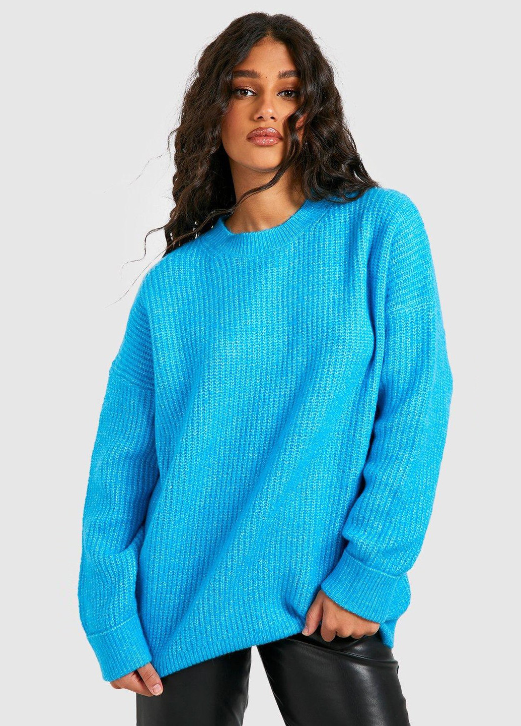 Блакитний зимовий джемпер джемпер Boohoo