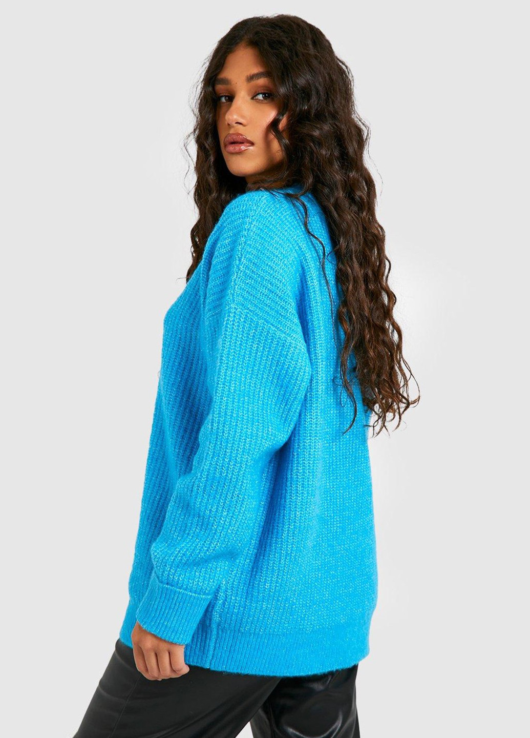 Блакитний зимовий джемпер джемпер Boohoo