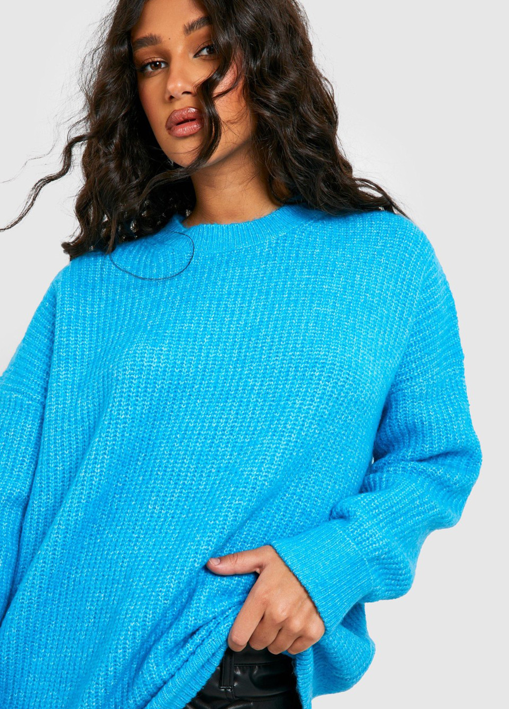 Блакитний зимовий джемпер джемпер Boohoo