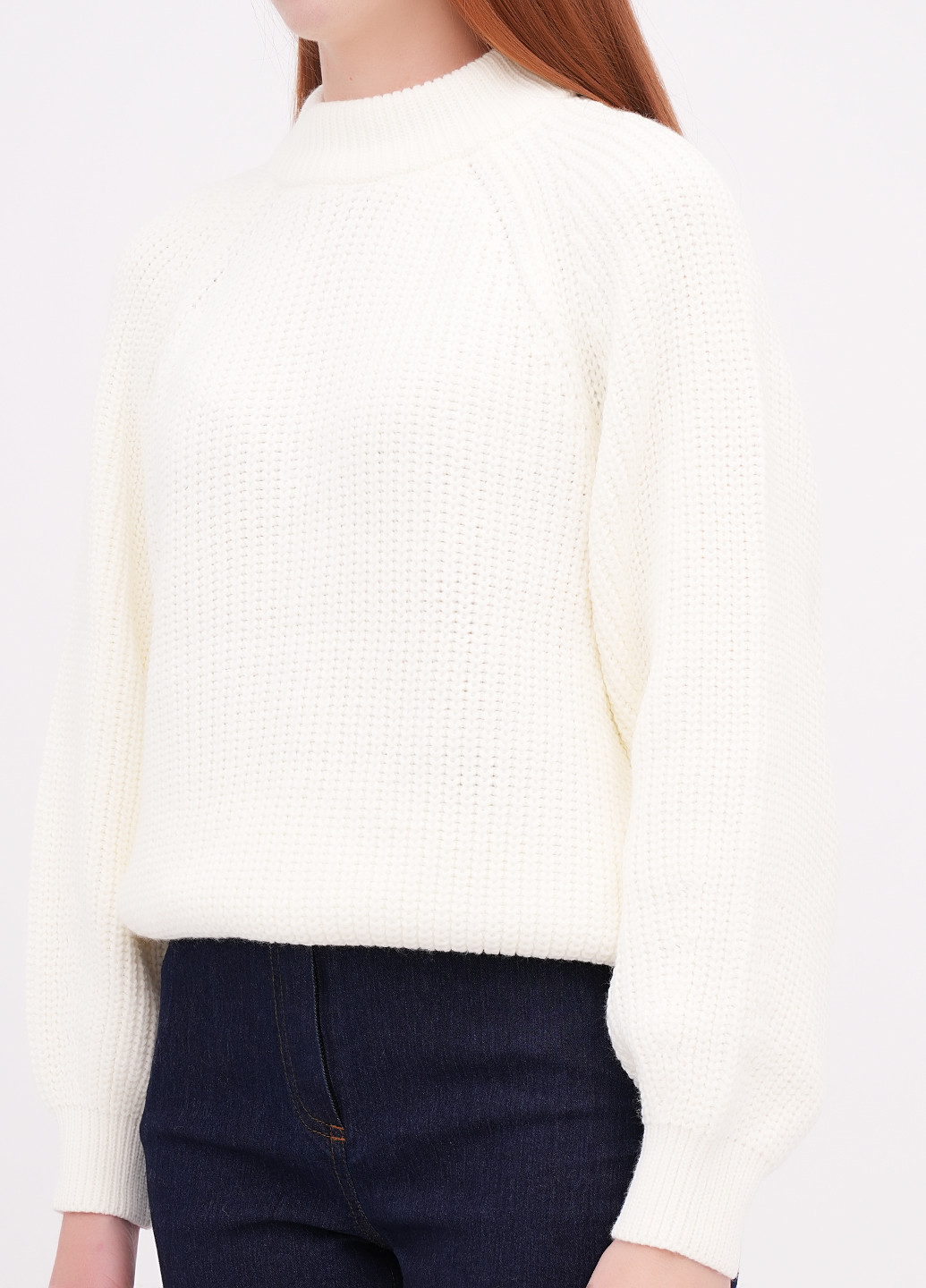 Молочный зимний свитер EQUILIBRI