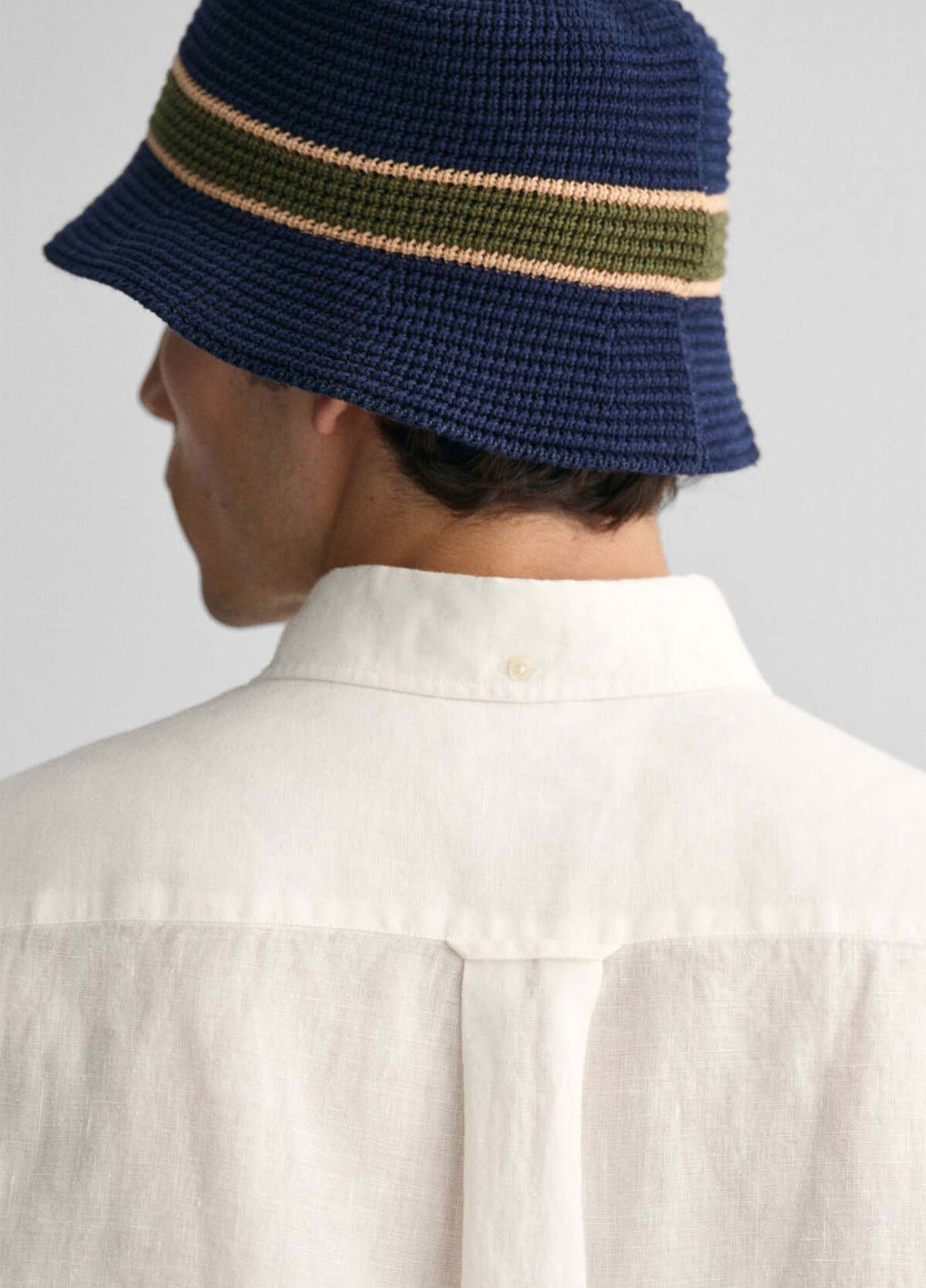 Белая кэжуал рубашка однотонная Gant