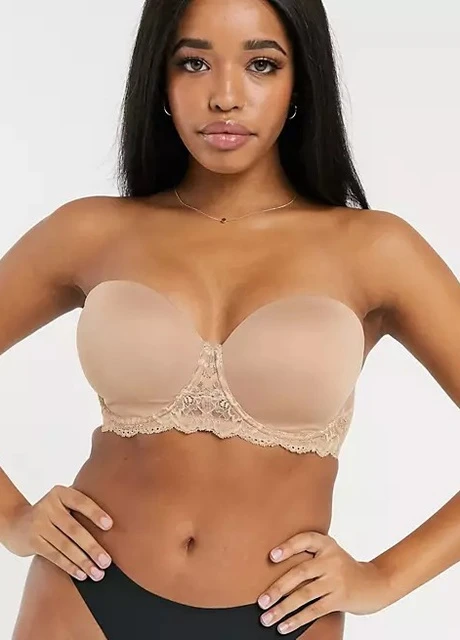 Бежевий бюстгальтер Asos