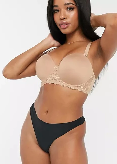 Бежевий бюстгальтер Asos