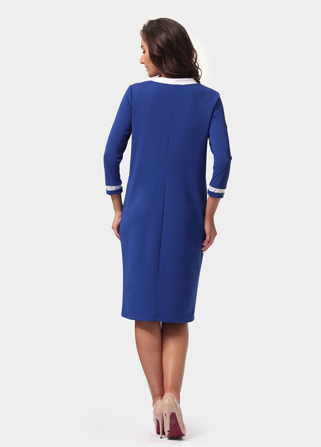 Синее деловое платье Alika Kruss однотонное